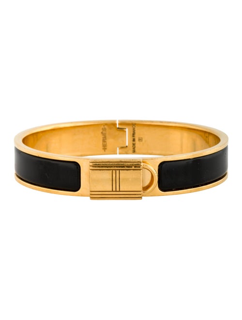 Hermès Enamel Clic Cadenas Locky Me Bangle Bracelet