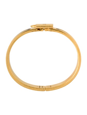 Hermès Enamel Clic Cadenas Locky Me Bangle Bracelet