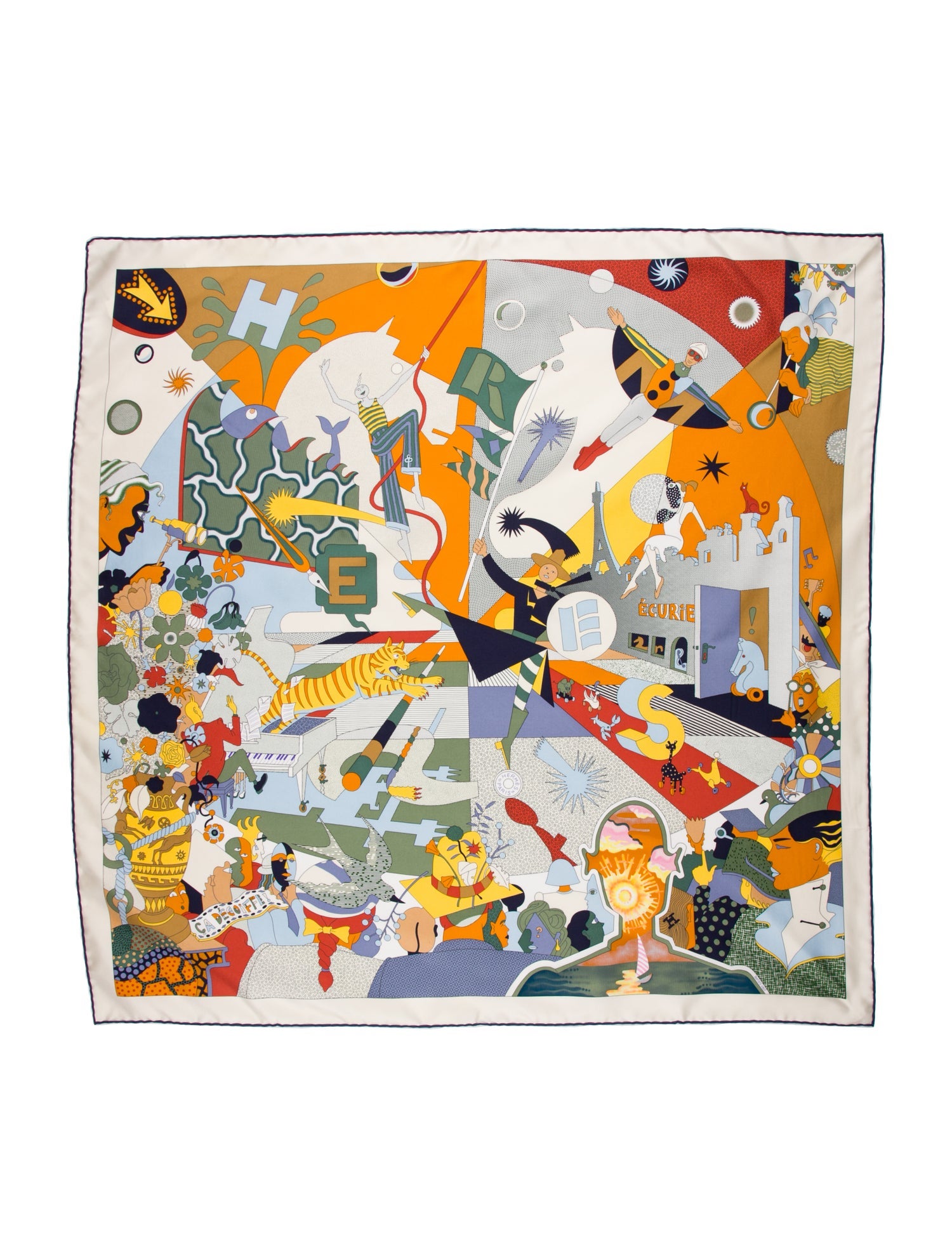 【大判が◎】HERMES 大判トライアングル Mille et Un Lapins Mille et Un Lapins scarf 90 | Hermès Australia