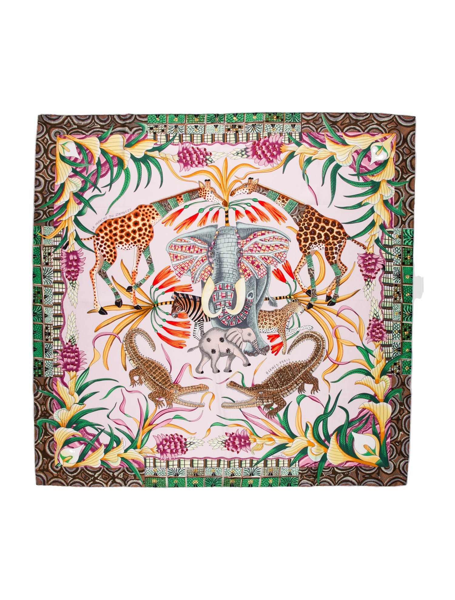Hermès Mille et Un Lapins 2023 Scarf w/ Tags - Pink Scarves