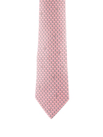 Hermès Silk Tree Pattern Tie