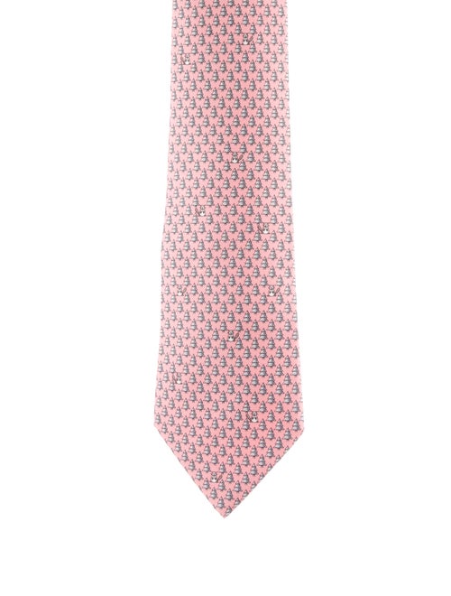 Hermès Silk Tree Pattern Tie