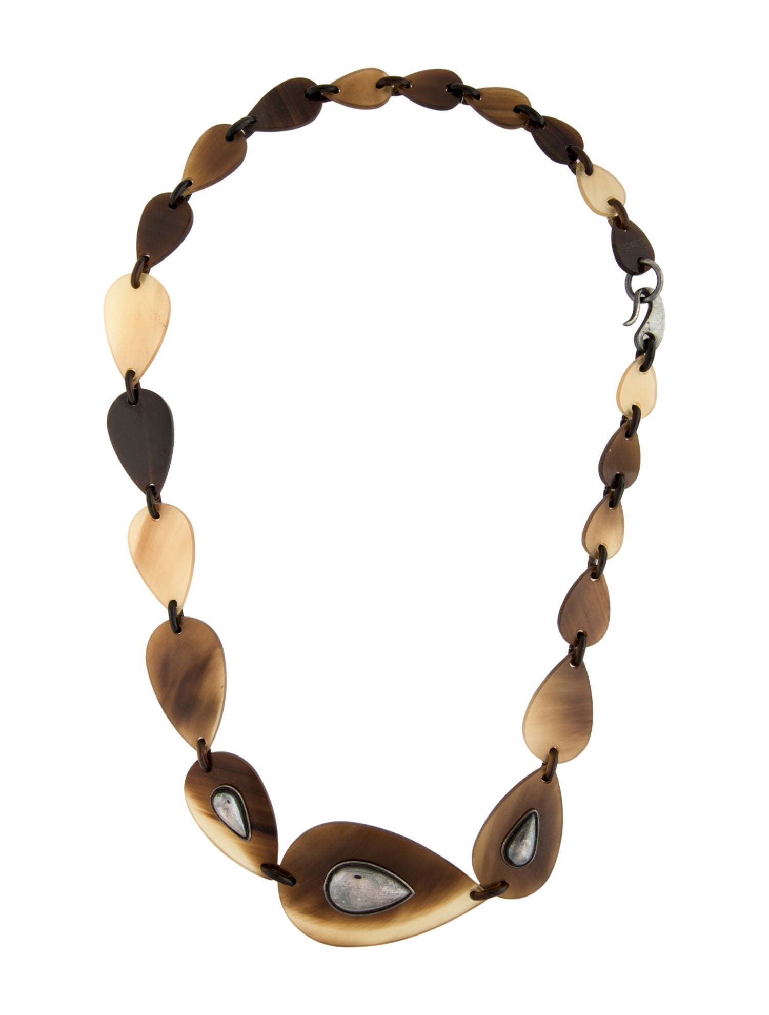 Hermès Horn Qala Station Necklace