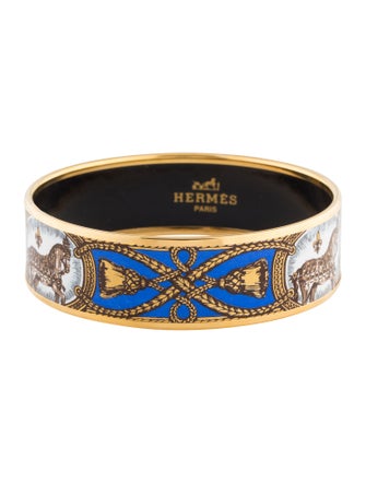 Hermès Enamel Grand Apparat Bangle Bracelet