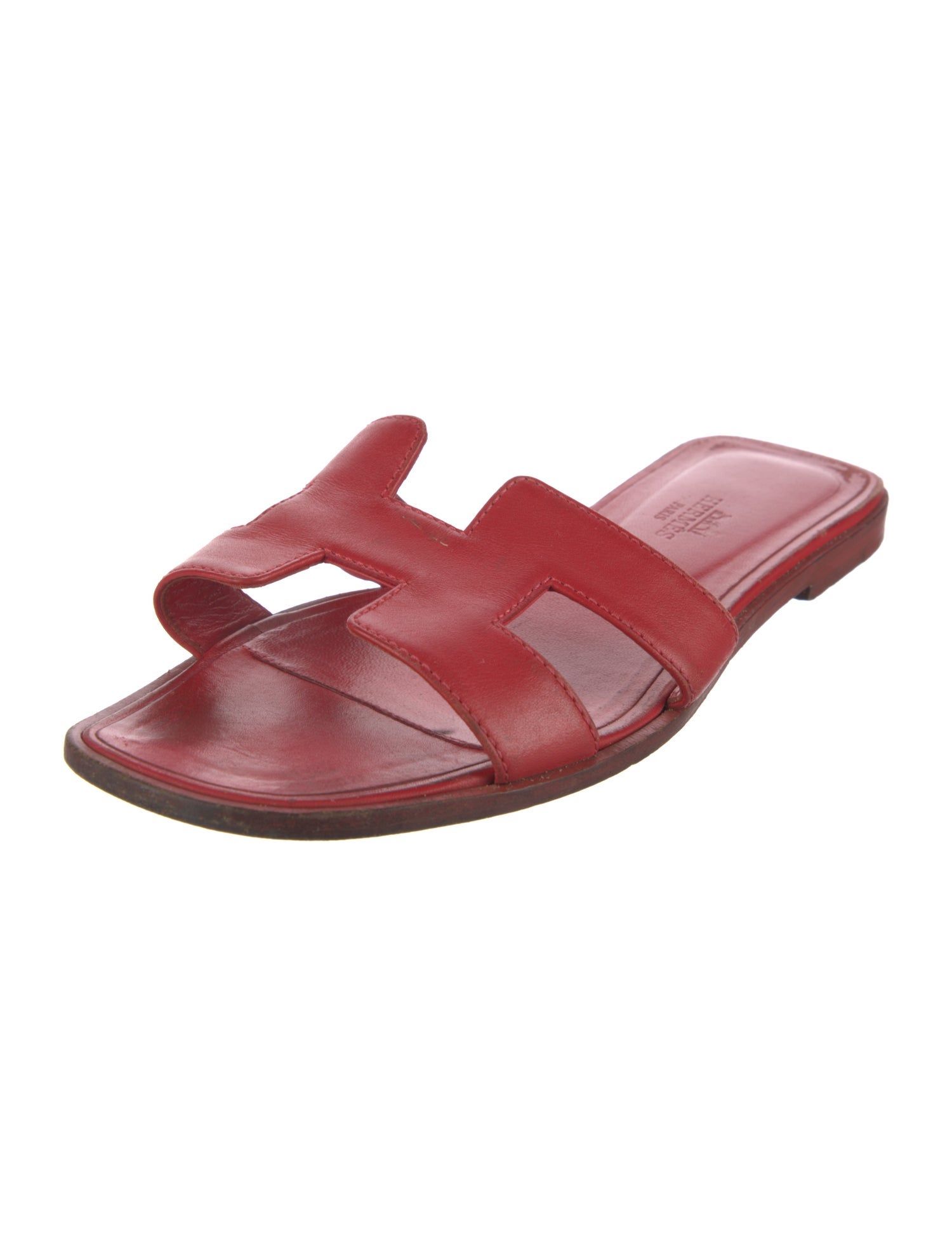 Hermès Oran Leather Slides