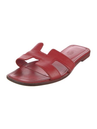Hermès Oran Leather Slides