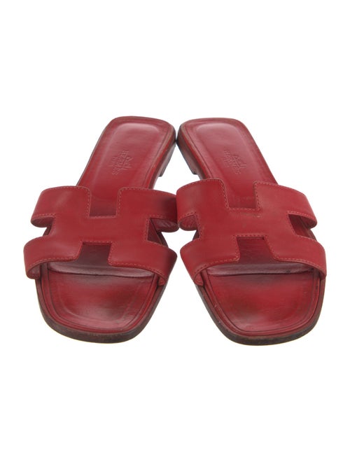 Hermès Oran Leather Slides
