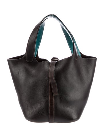 Hermès Handle Bags Barenia Eclat Picotin 18