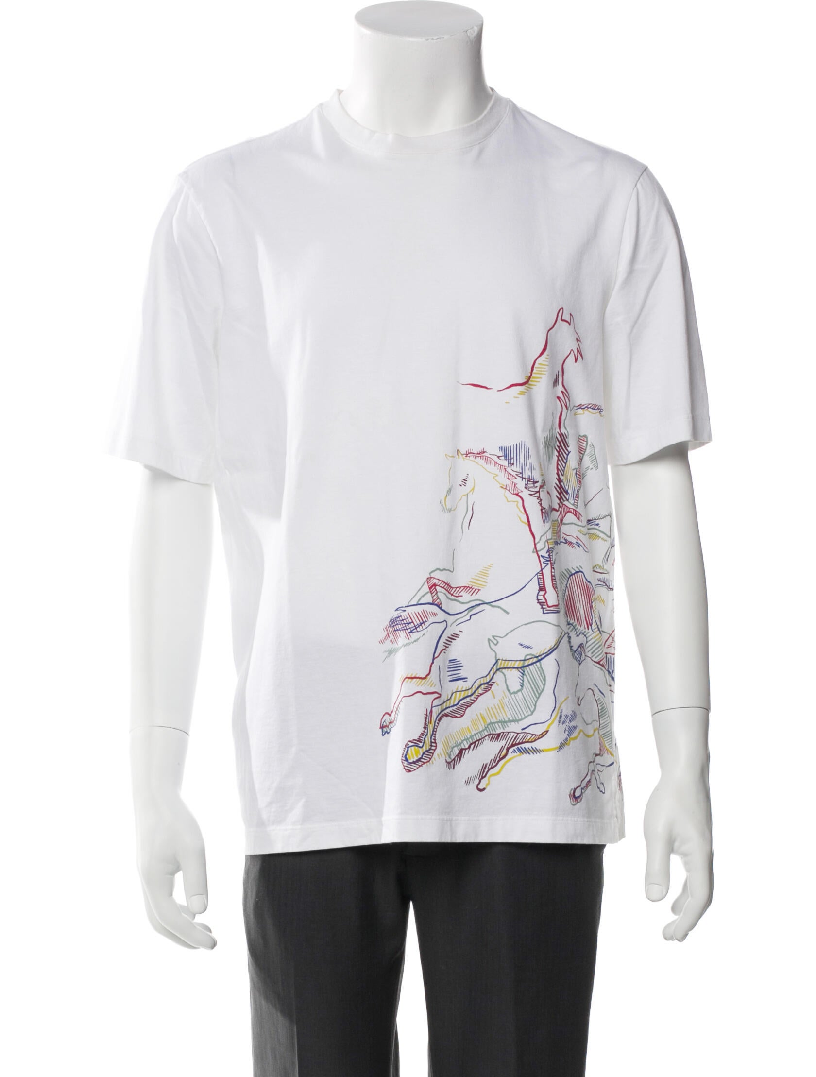 Hermès Graphic Print Crew Neck T-Shirt