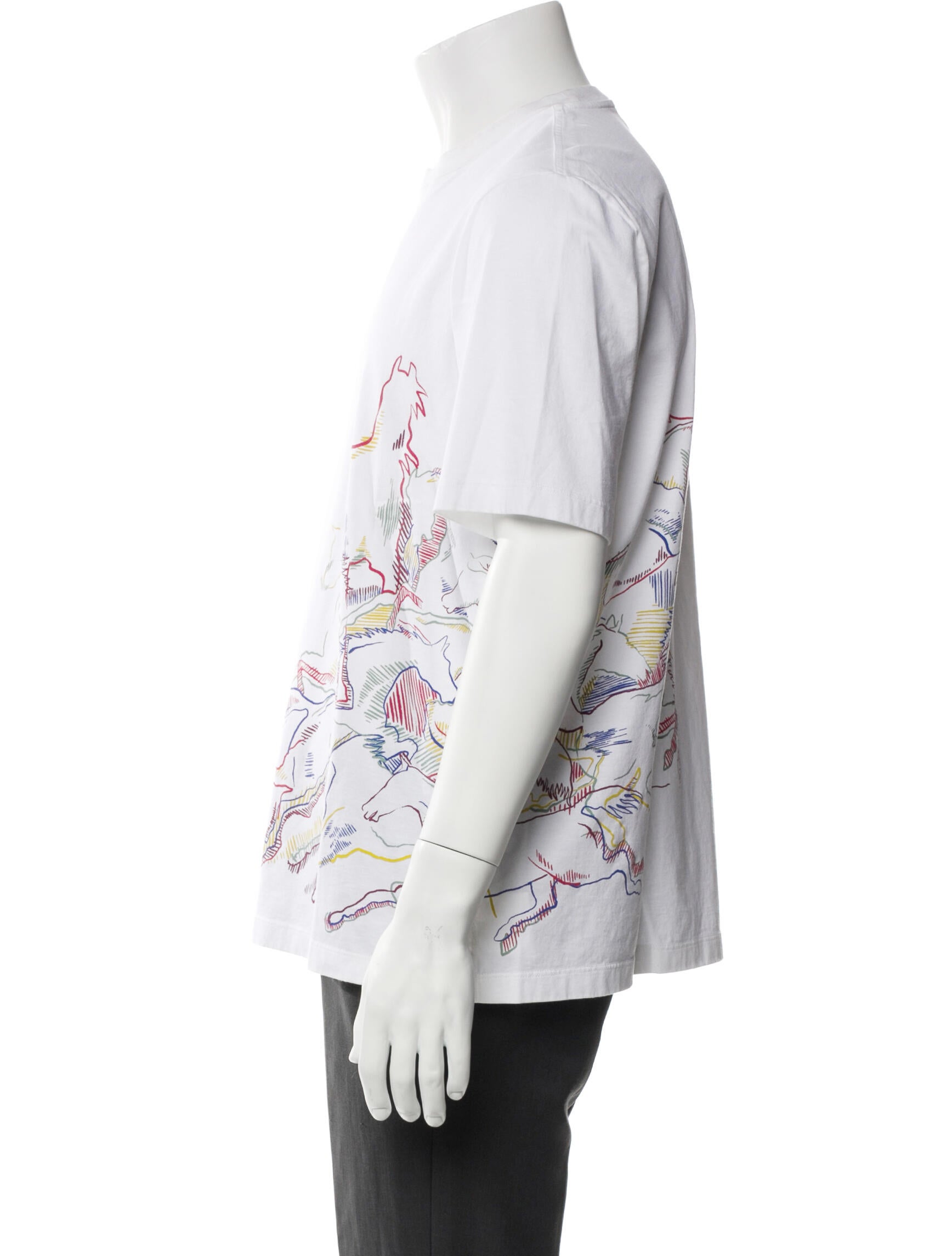 Hermès Graphic Print Crew Neck T-Shirt