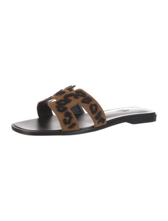 Hermès 2024 Oran leopard Slides