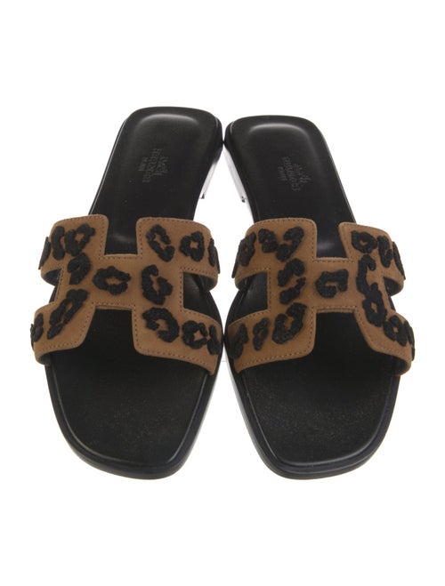 Hermès 2024 Oran leopard Slides