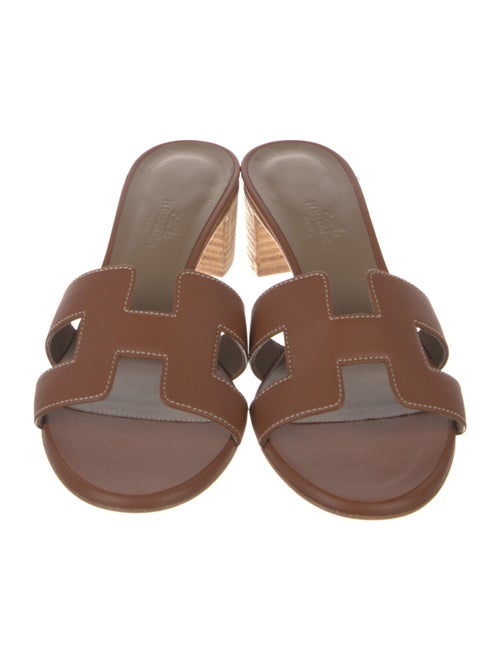 Hermès Oasis Leather Slides
