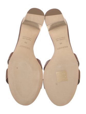 Hermès Oasis Leather Slides