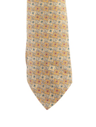 Hermès Silk Pattern Print Tie