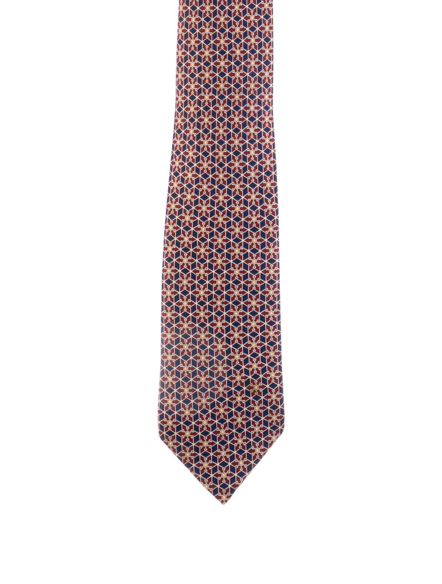 Hermès Printed Silk Tie