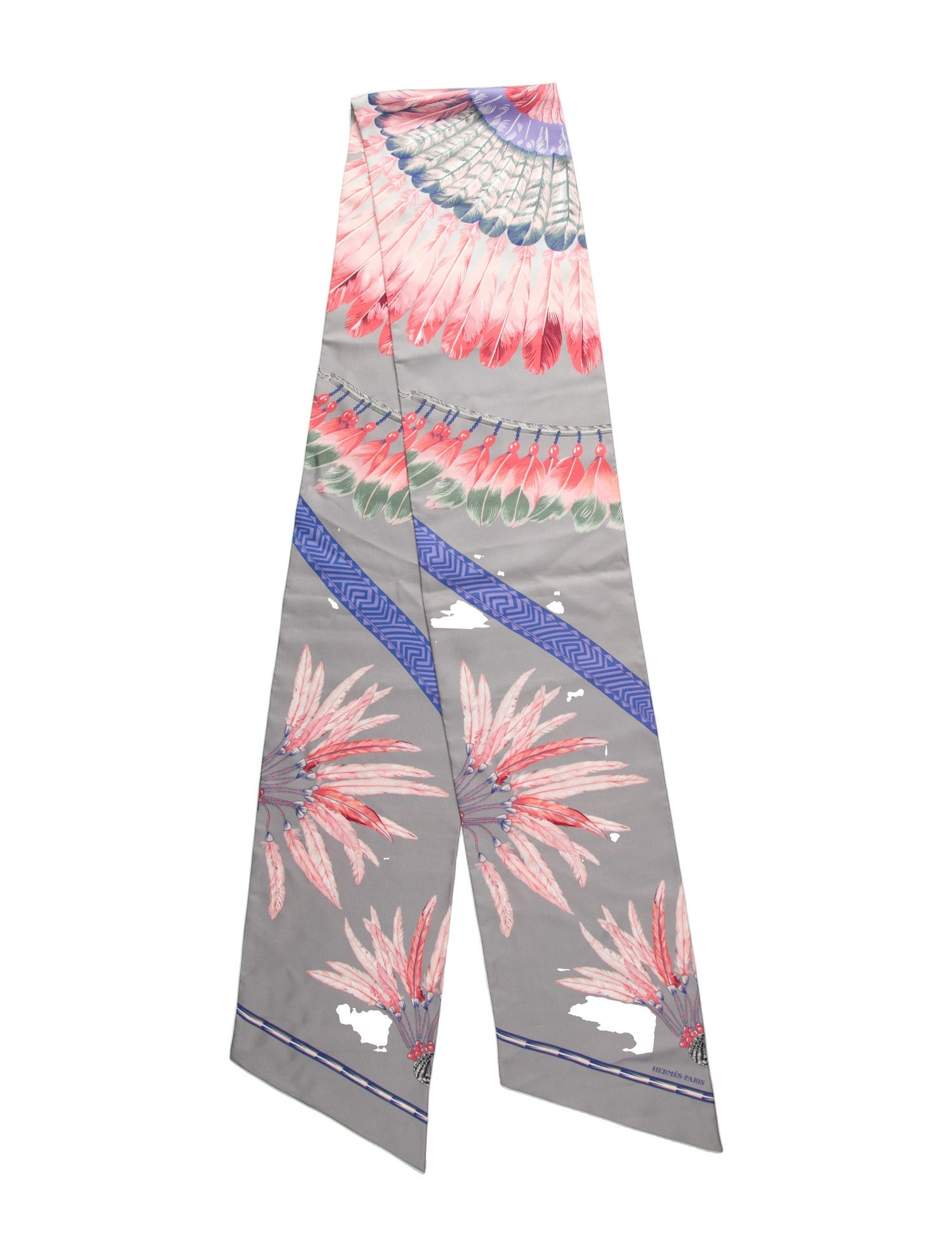 Hermès Brazil Maxi Silk Twilly Silk Twilly Scarf