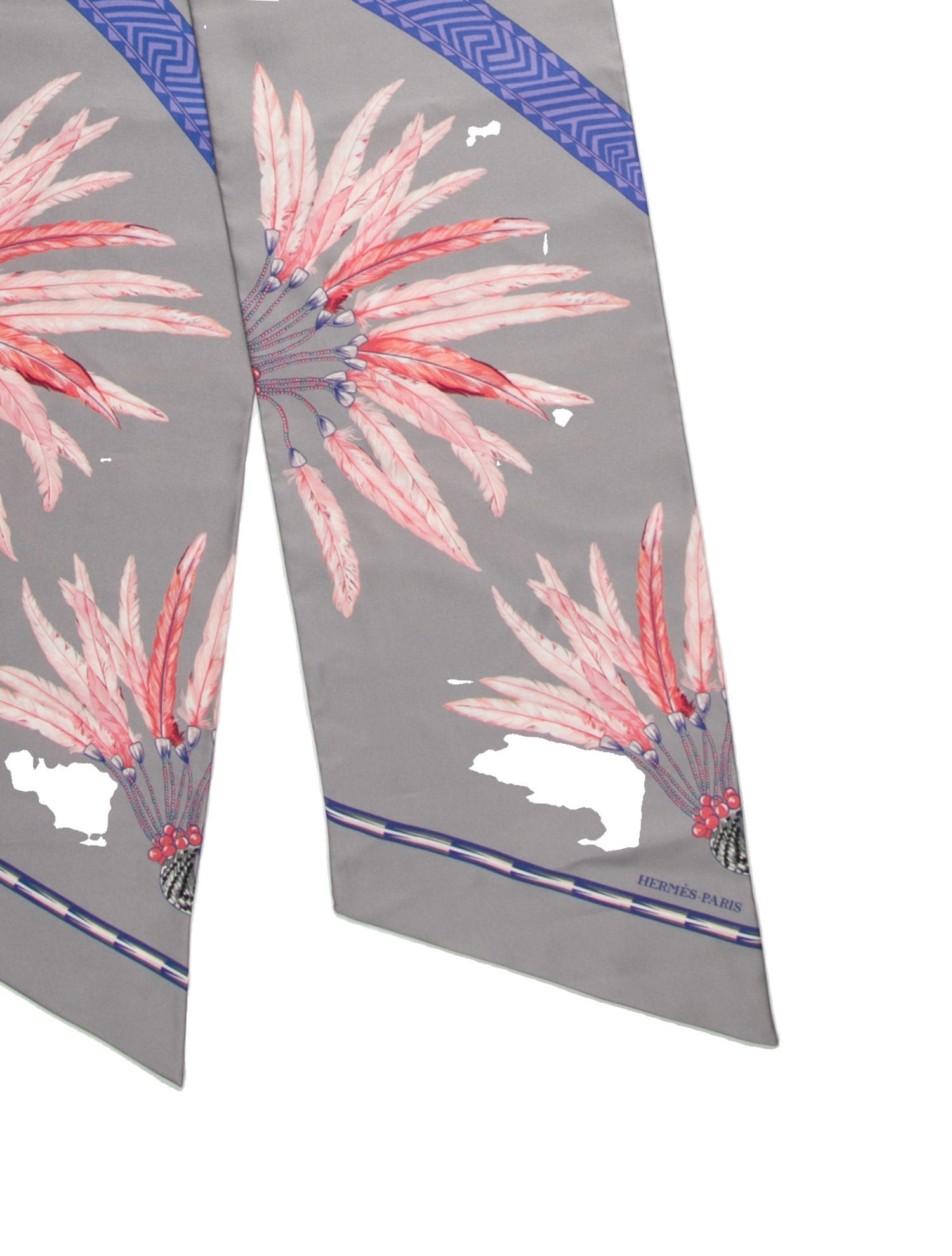 Hermès Brazil Maxi Silk Twilly Silk Twilly Scarf