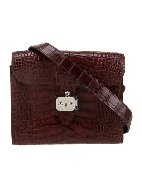 Hermès Matte Alligator Sac A Depeches 21