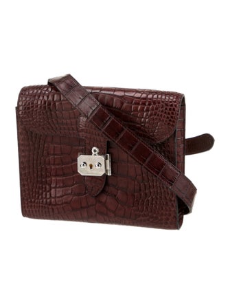 Hermès Matte Alligator Sac A Depeches 21