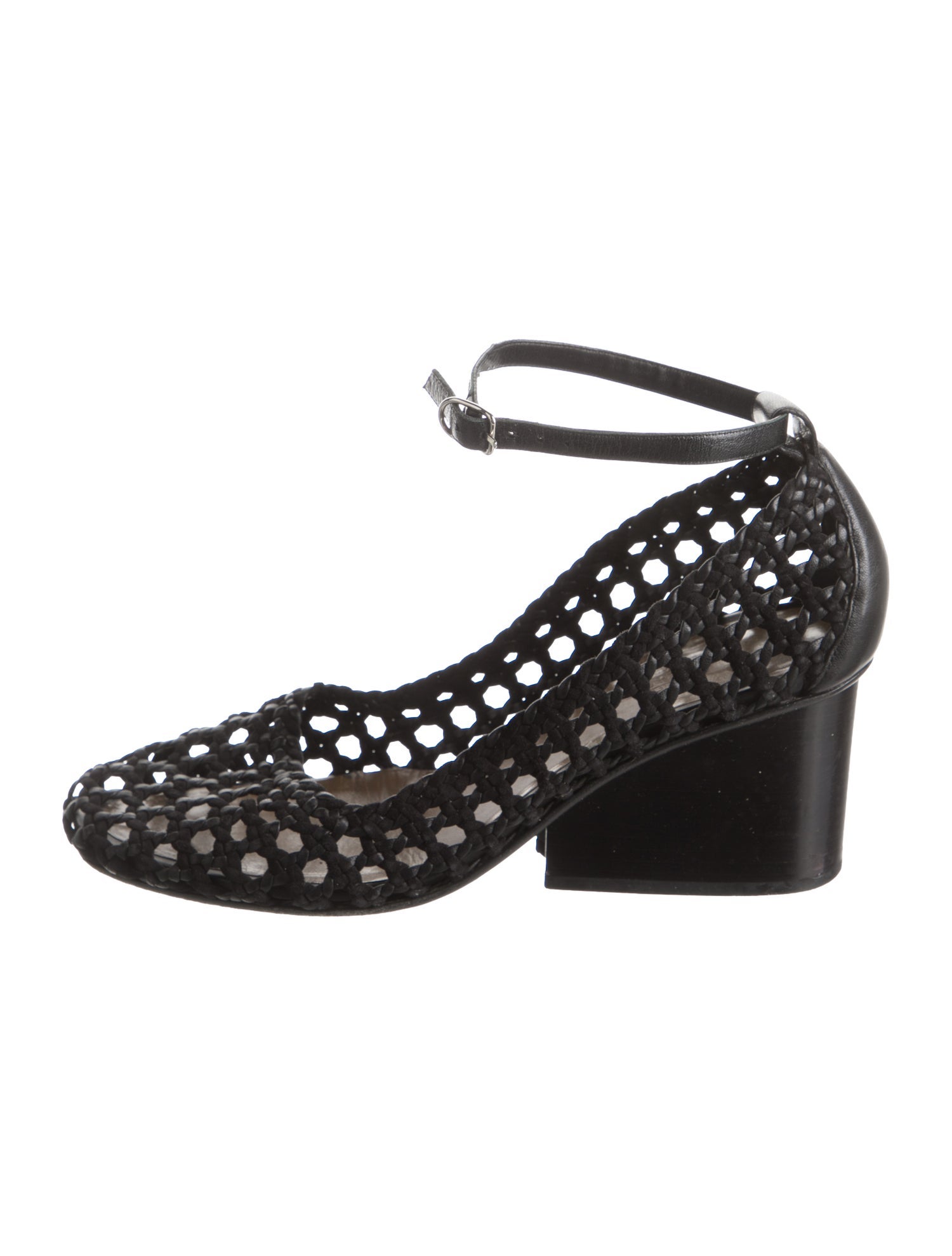 Hermès Leather Braided Accents Pumps