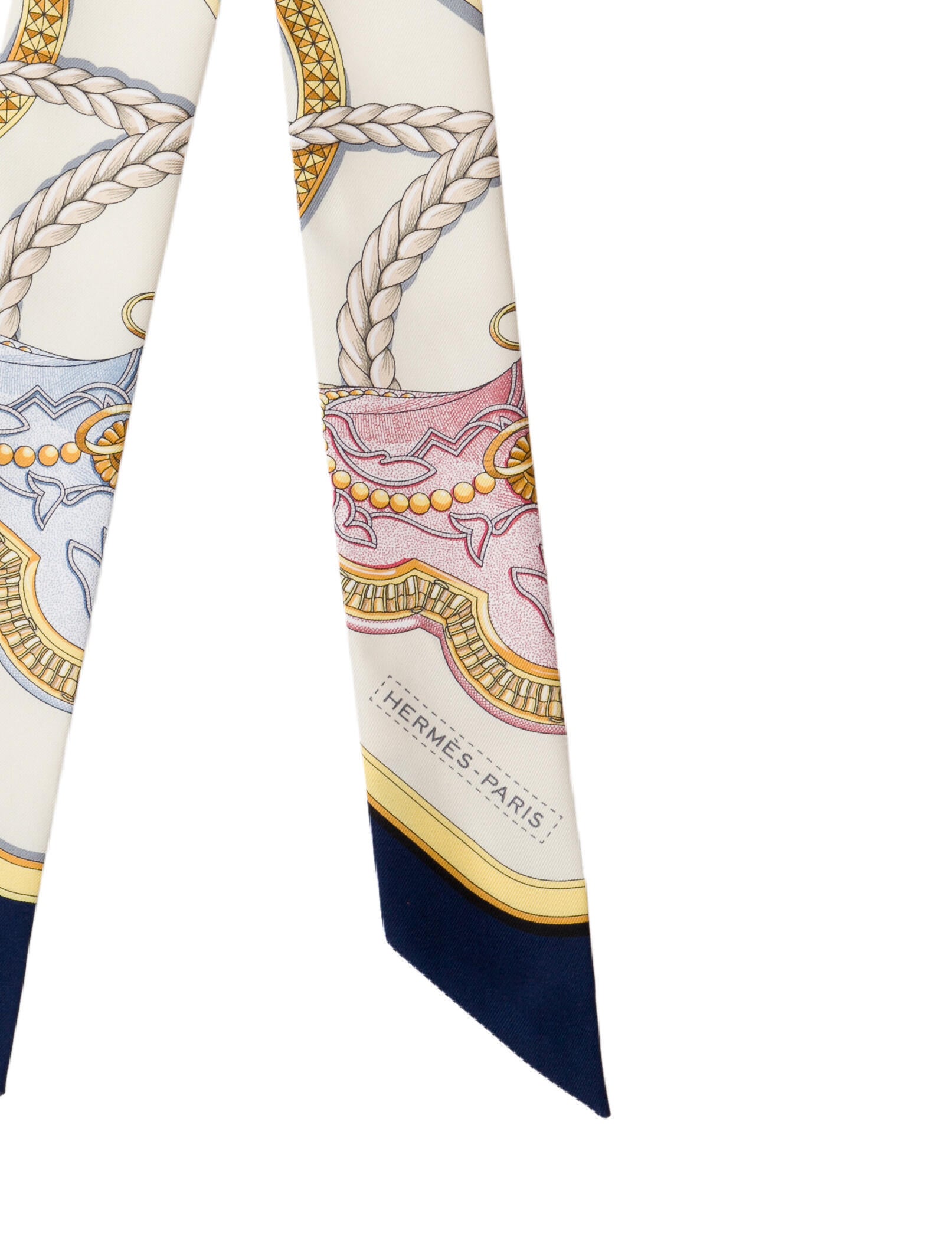 Hermès Grand Apparat Silk Twilly Scarf w/ Tags