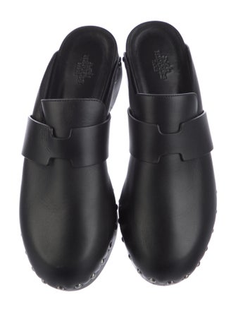 Hermès Calya Leather Mules