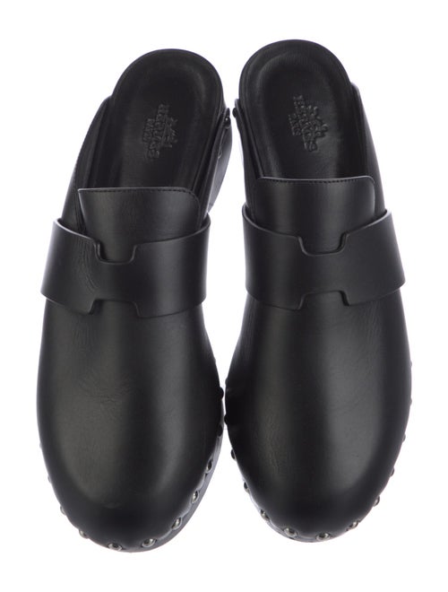 Hermès Calya Leather Mules