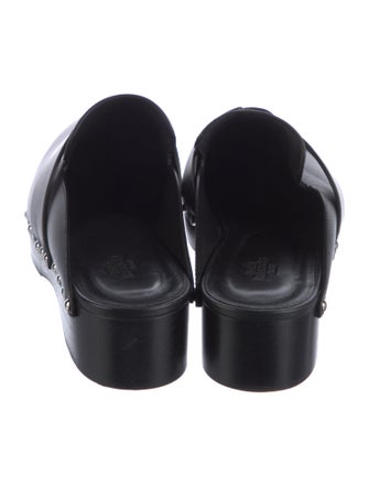 Hermès Calya Leather Mules
