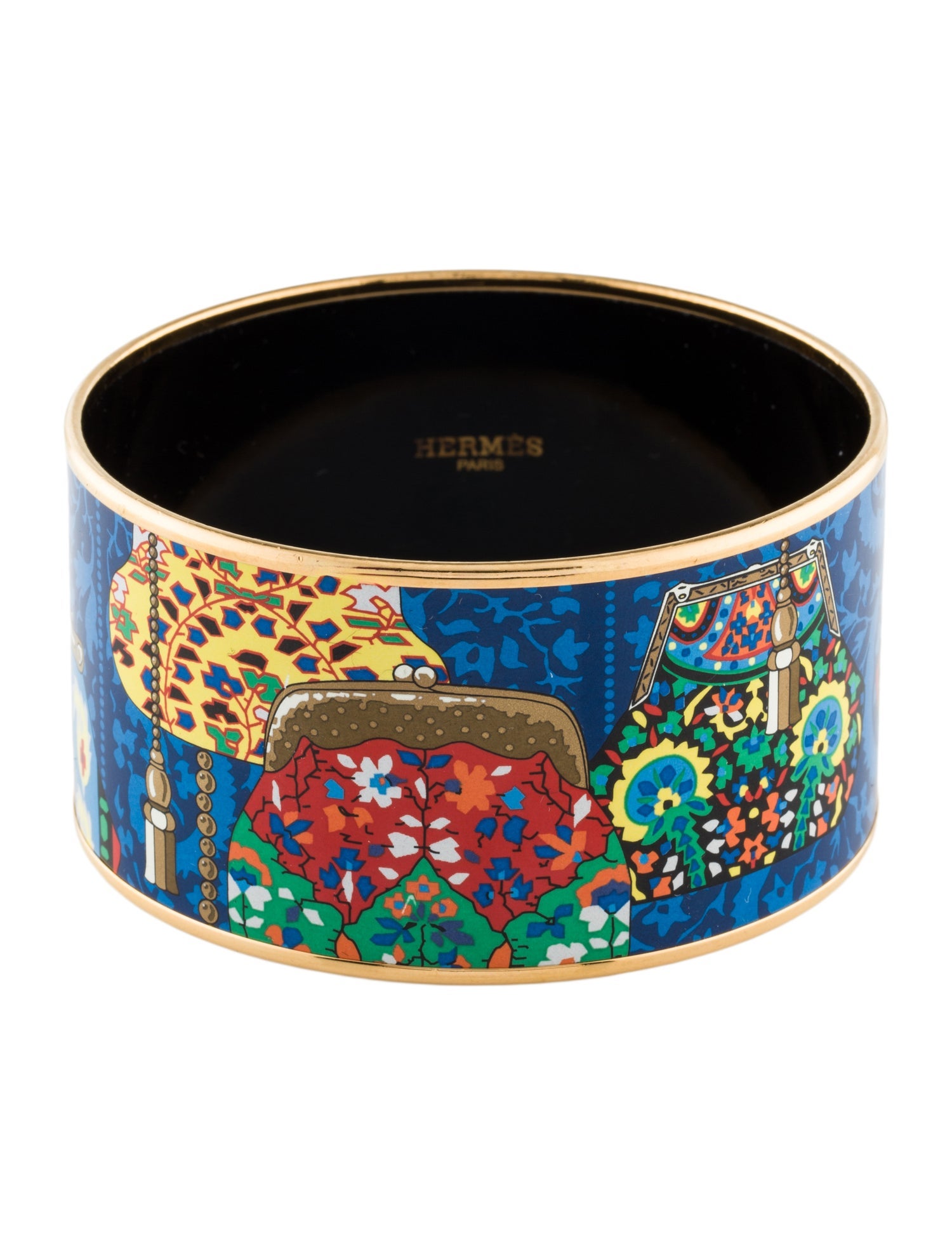 Hermès Enamel Cachemire de Tamara Extra Wide Bangle