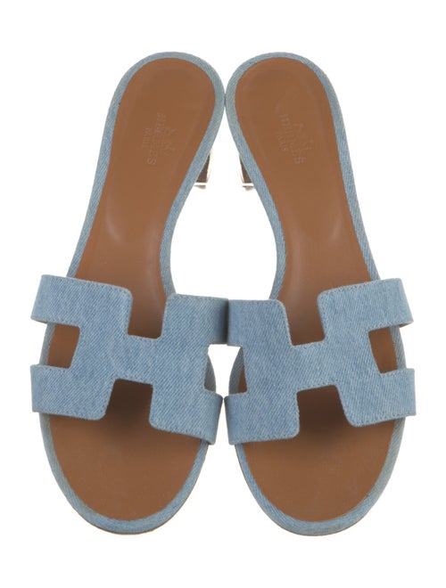 Hermès Oasis Denim Slides