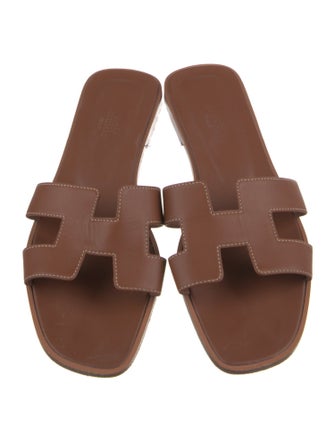 Hermès Oran Calfskin Slides