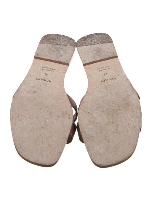 Hermès Oran Calfskin Slides