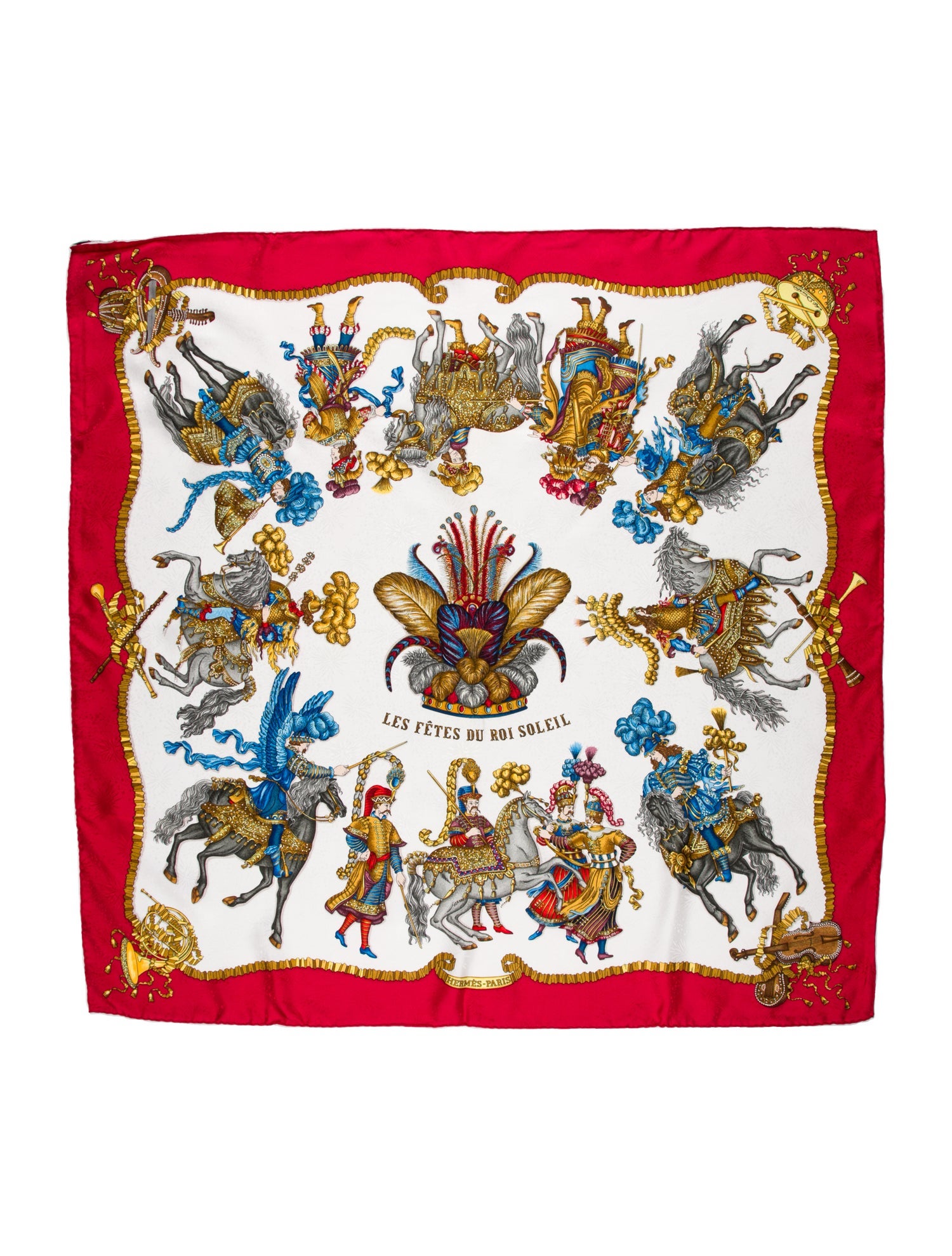 Hermès Les Fêtes Du Roi Soleil Silk Scarf