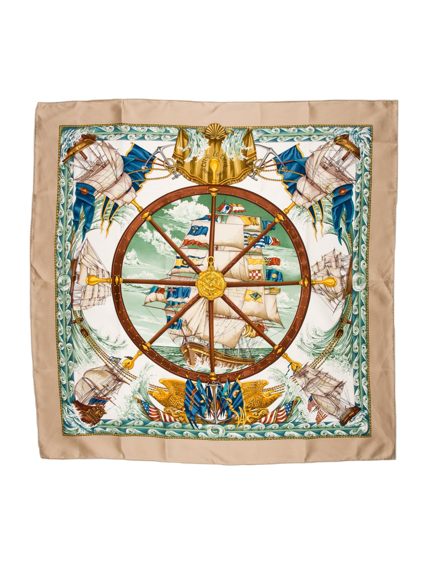 Hermès Vive Le Vent Silk Scarf