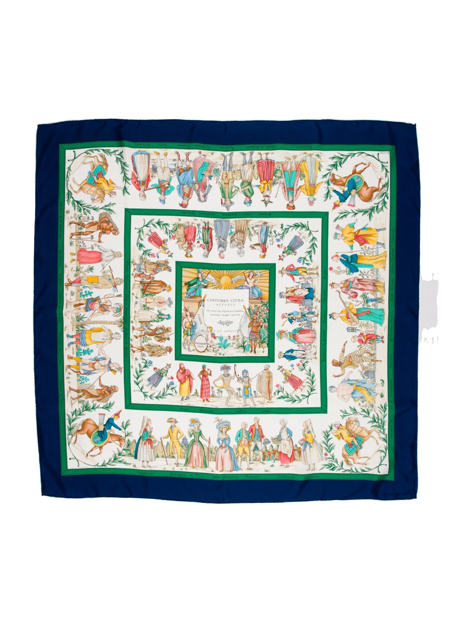 Hermès Costumes Civils Actuels Silk Scarf