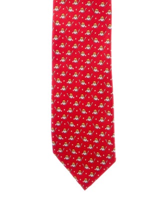 Hermès Hermès Patterned Silk Tie