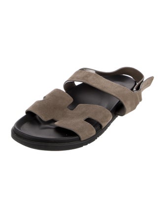Hermès Genius Suede Sandals