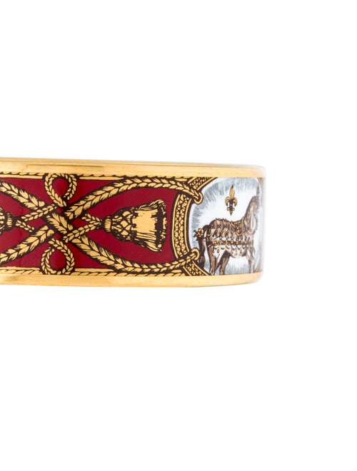 Hermès Enamel Grand Apparat Wide Bangle