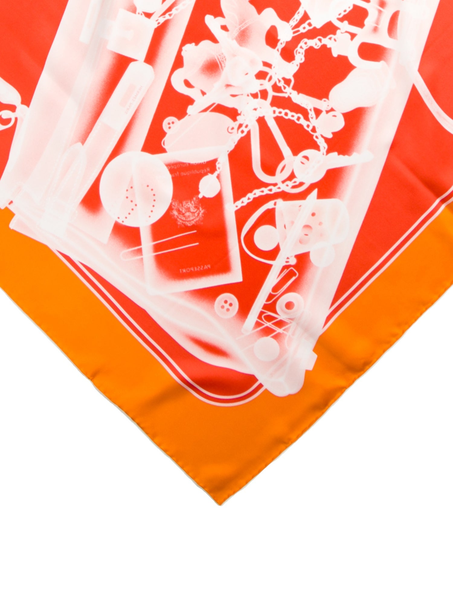 Hermès Please Check-In Silk Scarf w/ Tags