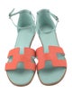 Hermès Santorini Leather Sandals