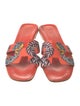 Hermès Sous L'Egide de Mars Oran Satin Slides