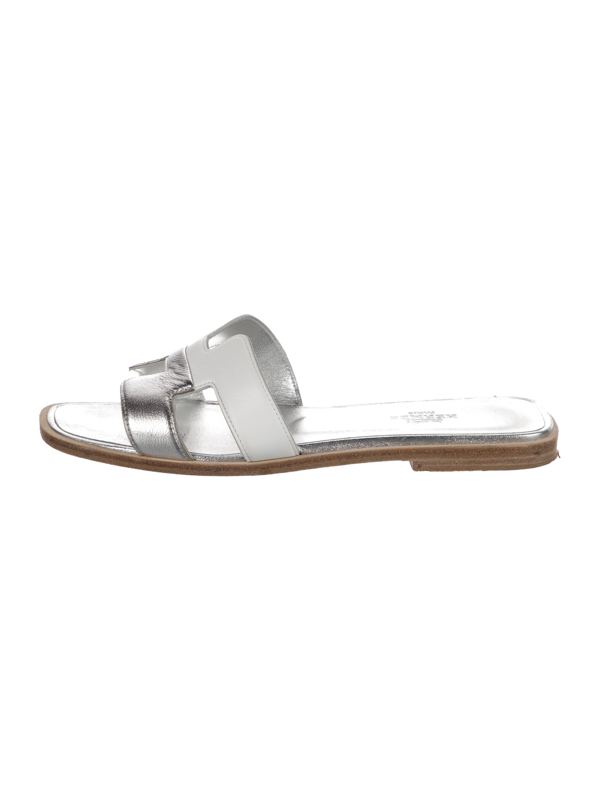 Hermès Oran Leather Slides