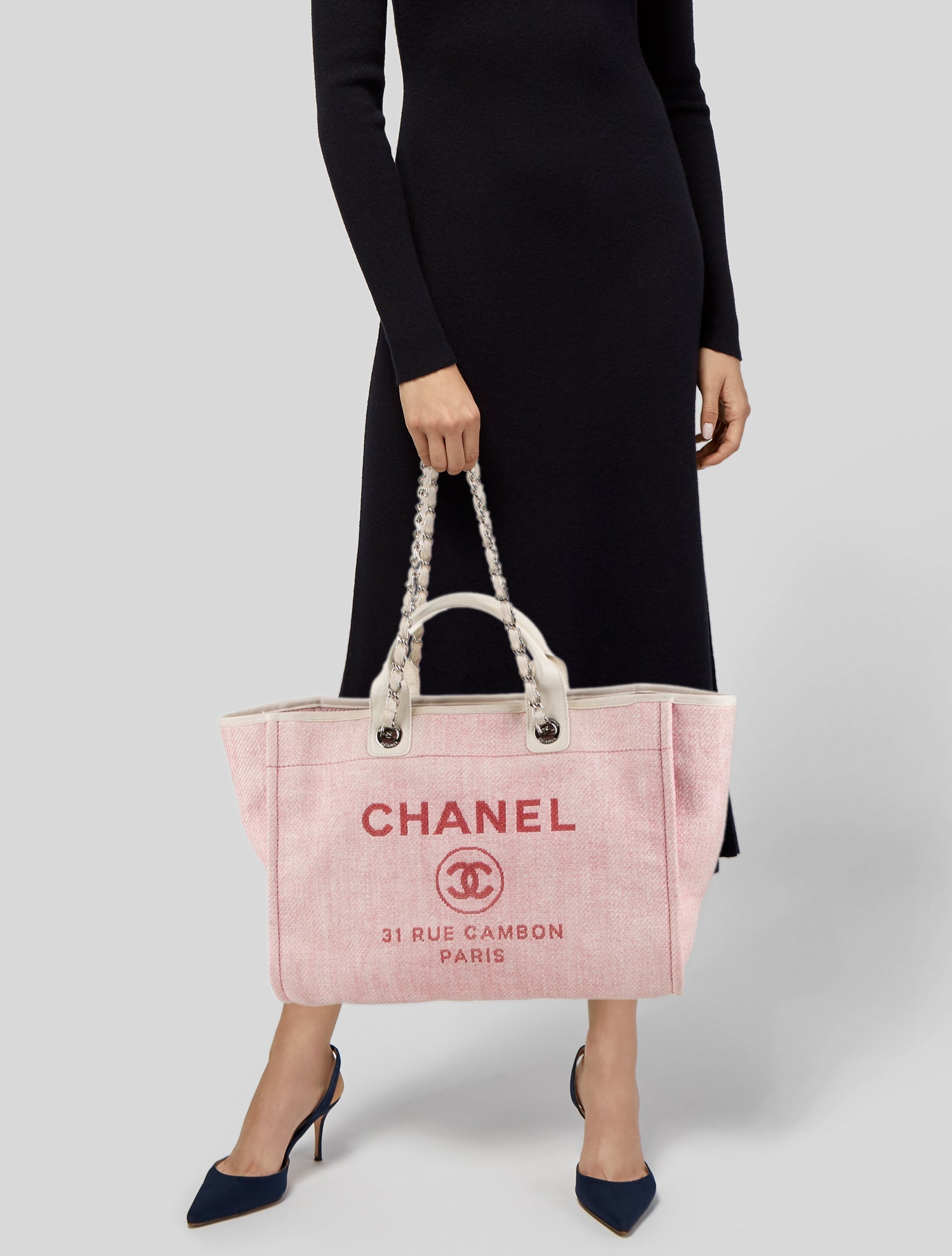 Chanel Medium Raffia Deauville Tote