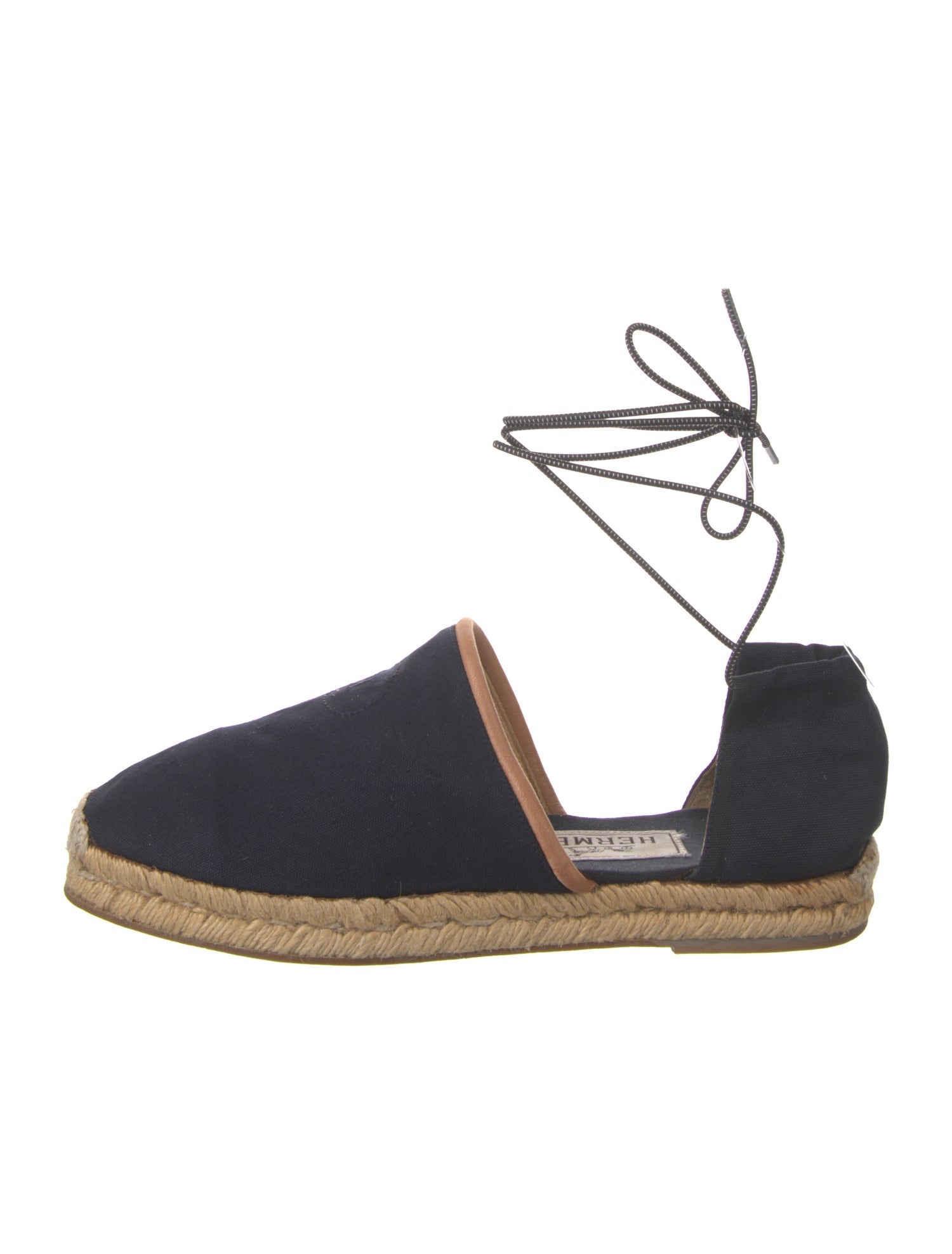 Hermès Vintage H Logo D'Orsay Flats