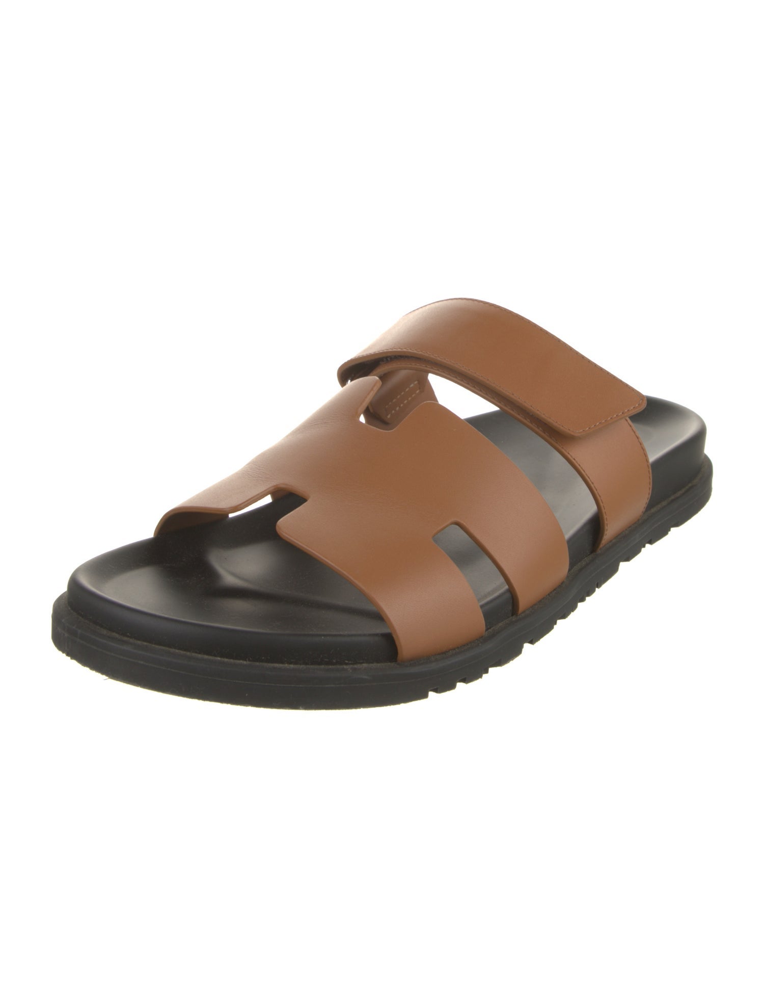 Hermès Chypre Leather Slides