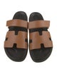 Hermès Chypre Leather Slides