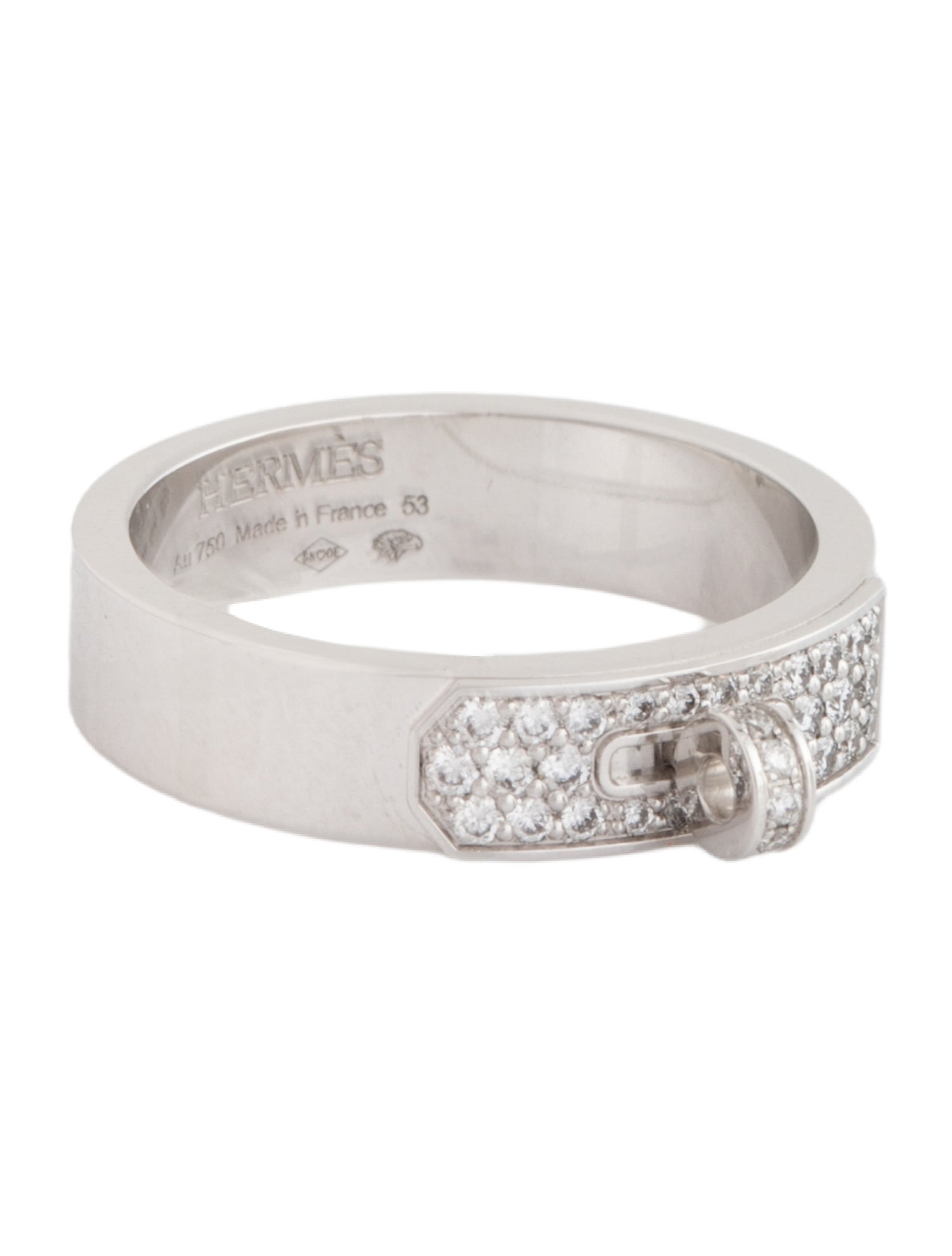 Hermès 18K Diamond Kelly Cocktail Band