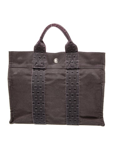 Hermès Handle Bags Toile Herline PM