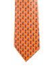 Hermès Pattern Print Silk Tie